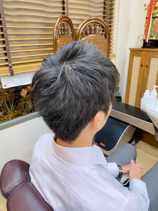 ショート メンズ 浅見 天翔のヘアスタイル