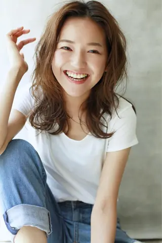 ミディアム 四ッ家 裕【店長】のヘアスタイル