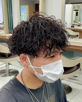 パーマ メンズ 【メンズ特化】 池田大成✂︎のヘアスタイル