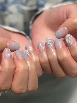 ネイル yume 大人ガーリーネイルのネイルデザイン
