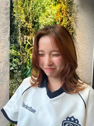 ミディアム 🪽ナチュラルヘア* 大下唯奈🪽🫧のヘアスタイル