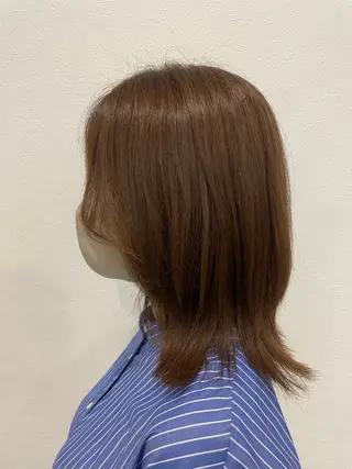 ミディアム 原口 れいなのヘアスタイル