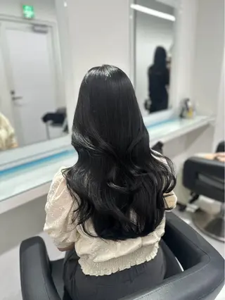 カラー 韓国風大人キレイめ ヘア/HIMENAのヘアスタイル