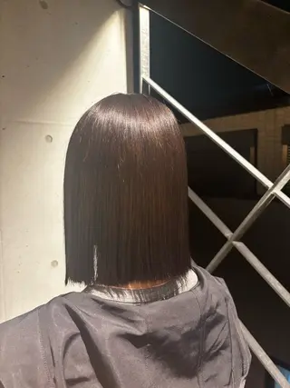 ミディアム カラー フクダ レンのヘアスタイル