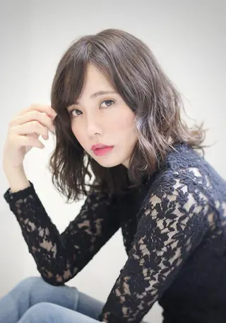 ミディアム ⛑️髪質改善請負人 ⛑️ヤマザキタカヒトのヘアスタイル