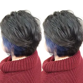 ショート カラー hair studio  jyym's所属・ボーイッシュ美容師 刈り上げ/ショートのヘアスタイル