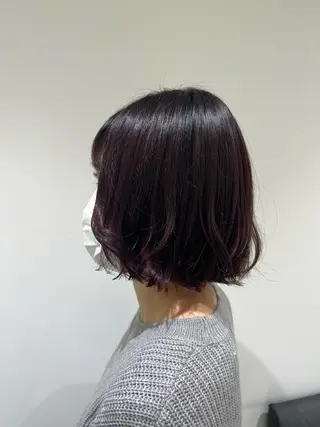 ミディアム カラー 【暖色カラー特化】 中山由梨のヘアスタイル