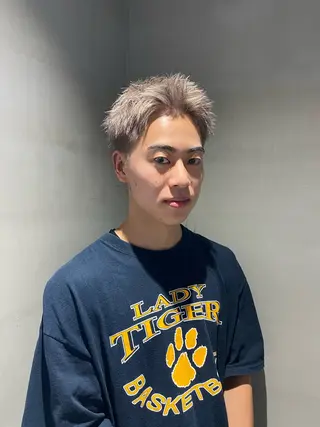 ショート カラー メンズ fifth天神パーマ 特化/大田宗一朗のヘアスタイル
