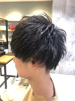 ミディアム カラー パーマ ヘアアレンジ メンズ キッズ ネイル マツエク・マツパ EnBlesS西宮 マンツーマン神道有基のヘアスタイル