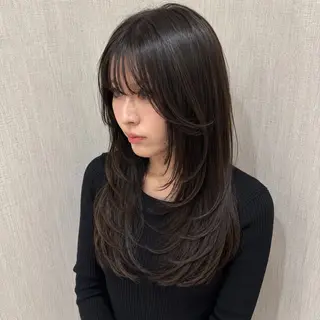 ロング 店長✨レイヤー✖️ 髪質改善✖️韓国ヘアのヘアスタイル