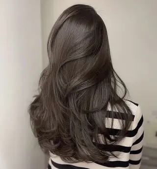 ロング カラー ヘアアレンジ レイヤー×透明感カラ ーHAYATOのヘアスタイル
