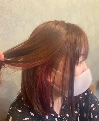 ミディアム 立野 希沙のヘアスタイル