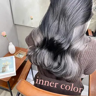 ロング カラー 透明感カラー×小 顔レイヤー♡ヒデさんのヘアスタイル