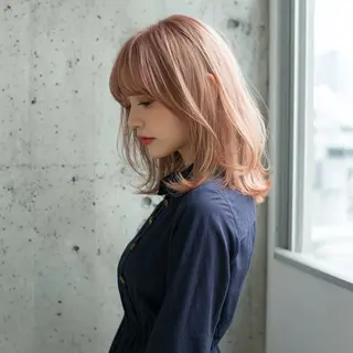 セミロング カラー 池袋/カラー特化🎨 ロング料金なし🩵のヘアスタイル