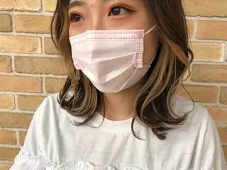 ミディアム カラー ヘアアレンジ ❣️倉敷❣️美髪 カラー能登一成のヘアスタイル