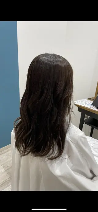 セミロング カラー 小武海 俊太のヘアスタイル