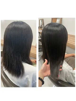 ミディアム パーマ やまこし 美裕樹のヘアスタイル