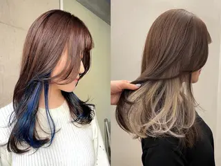 セミロング カラー 似合わせレイヤー/ パーマヘア/高倉のヘアスタイル