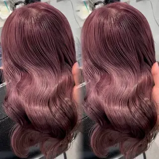 ロング カラー 表参道/ハイライト バレイヤージュのヘアスタイル