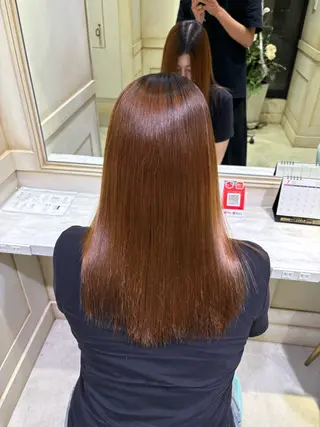 ロング 🟠髪質改善縮毛矯正 YUTO🟠のヘアスタイル