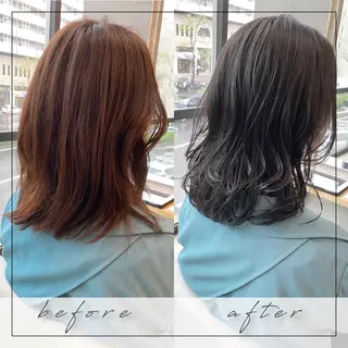 ミディアム くせ毛×ショート 上岡勇祐のヘアスタイル