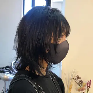 ミディアム カラー a rikaのヘアスタイル