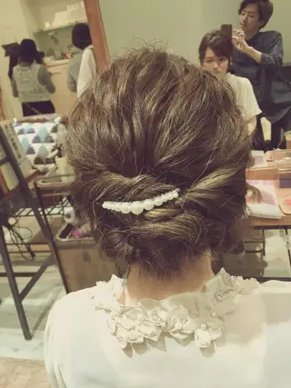 ヘアアレンジ ハイトーン×髪質改善 KENTAのヘアスタイル