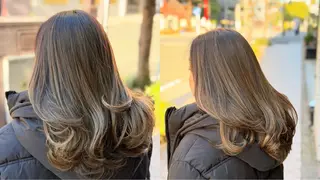 ミディアム 横浜／桜木町／艶髪 【Shin】亀井 真のヘアスタイル