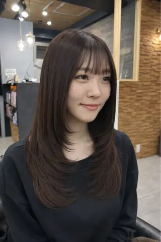 ロング カラー 横浜/エクステ特化× 艶カラー/あいかのヘアスタイル
