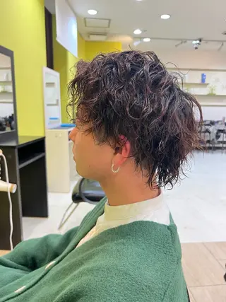 ショート パーマ ハイトーン／パーマ 特化平田のヘアスタイル