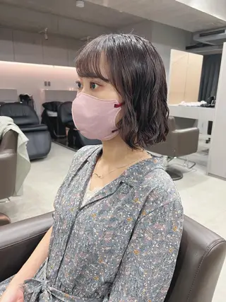 パーマ ボブパーマコテ巻き風 パーマNo1深江秀平のヘアスタイル