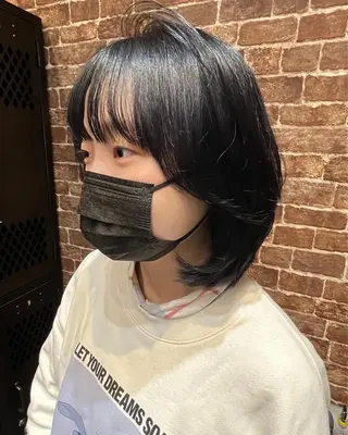 ショート カラー パーマ ヘアアレンジ メンズ キッズ ネイル マツエク・マツパ アイブロウ 久木原 ゆりのヘアスタイル