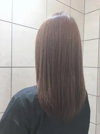 セミロング 韓国風ヘア✻透明感 カラー✻yukaのヘアスタイル