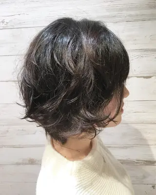 ショート パーマ 松田 和樹のヘアスタイル