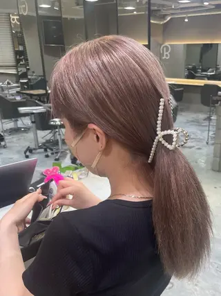 ロング ♡似合わせハイトーン ♡maiのヘアスタイル