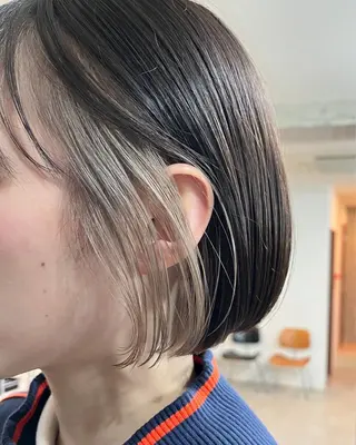 ショート ボブ×縮毛矯正 ryotaのヘアスタイル