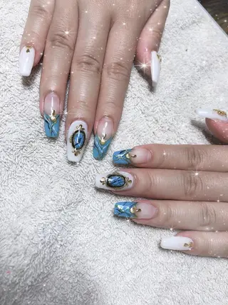 ミディアム ネイル 《LB》ラブリエ Nail&eyeのマツエク・マツパデザイン