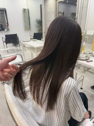 ロング カラー パーマ 國井 廉のヘアスタイル