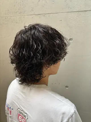 ミディアム パーマ メンズ 福岡美容室【pia】 タイヘイのヘアスタイル