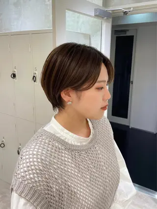 ショート 小野 明日香のヘアスタイル