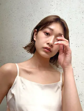 ショート カラー パーマ ヘアアレンジ レイヤー専門家 ダブルカラー修のヘアスタイル