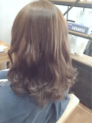 ショート ミディアム セミロング カラー パーマ 【mokuオーナー】 ちはるのヘアスタイル
