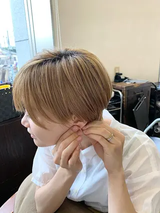 ショート カラー 中野  淳のヘアスタイル