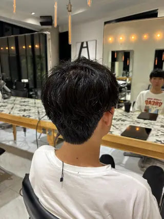 パーマ メンズ 莉瑠 / ボブモデル募集🐃のヘアスタイル
