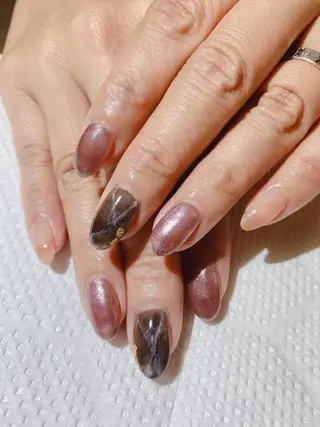 セミロング shandy nailのネイルデザイン