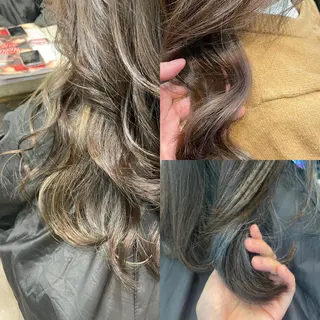ロング カラー ブリーチなし透明感 タケザワミキのヘアスタイル
