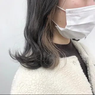 ミディアム カラー GPIP 近藤沙樹のヘアスタイル