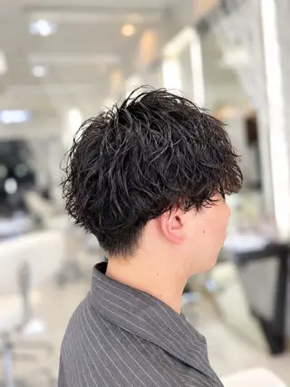ショート パーマ メンズ 🔥men's特化 🔥三上 拓真のヘアスタイル