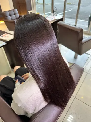 セミロング 🤎韓国ヘア ベージュ まゆか🤎のヘアスタイル