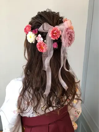 ロング ヘアアレンジ レイヤーカット✂️ 横浜No1♡下鳥翔子のヘアスタイル